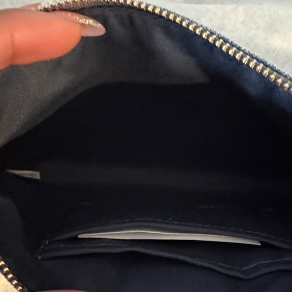 Coach Light Blue Denim Wristlet - Picture 3 of 3
